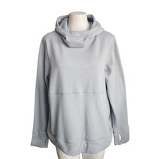 Sweaty Betty Galvanise Running Hoodie Fleece  Wool, Mirage Green, Sz XL