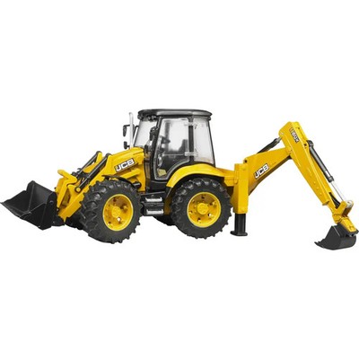 Bruder 02454 JCB 5CX eco Baggerlader, Maße: 46,5 x 18,5 x 26 cm, Kunststoff, ab