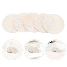 5 Pcs Natural Loofah Shower Pads Bath Sponge Skin Scrub Pads for Daily Use