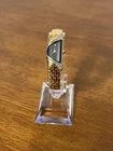 Vintage 1986 Seiko Half Moon Diamond Bezel Watch