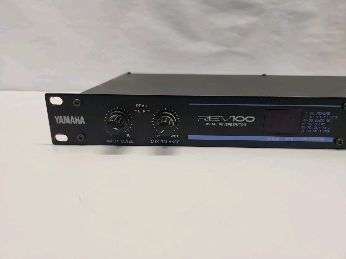 YAMAHA REV100 デジタルリバーブ Yamaha REV100 Digital Reverberator With Power Adapter Ao4020247