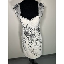 Sue Wong Nocturne Gorgeous Knee Length Hand-Beaded Dress Wedding Style Size 8