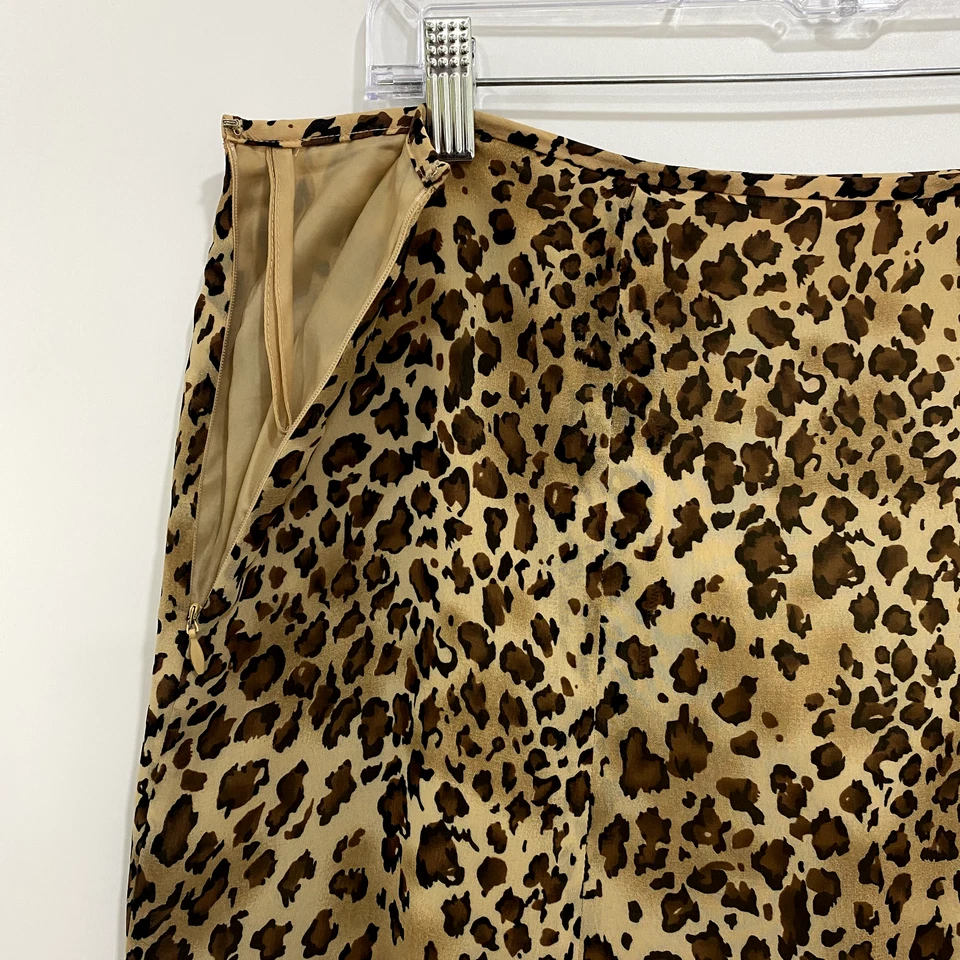 Le西装裙女式14码豹纹衬里流畅动物印花收藏品 — 第 3/4 张图片