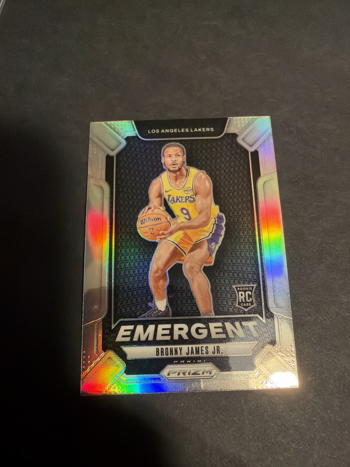 Bronny James Jr. 2024-25 Panini Prizm Emergent Rookie RC Lakers #8