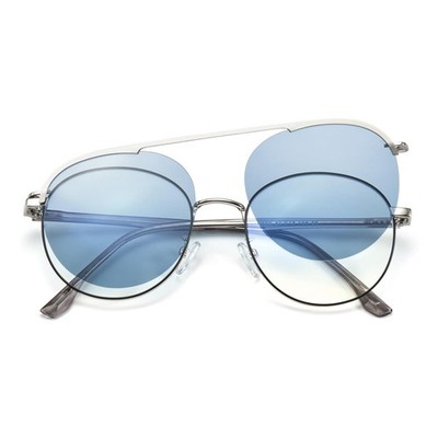 Cyxus Magnetic ClipOn Round Sunglasses for Men Women Polarized Retro Vantage ...