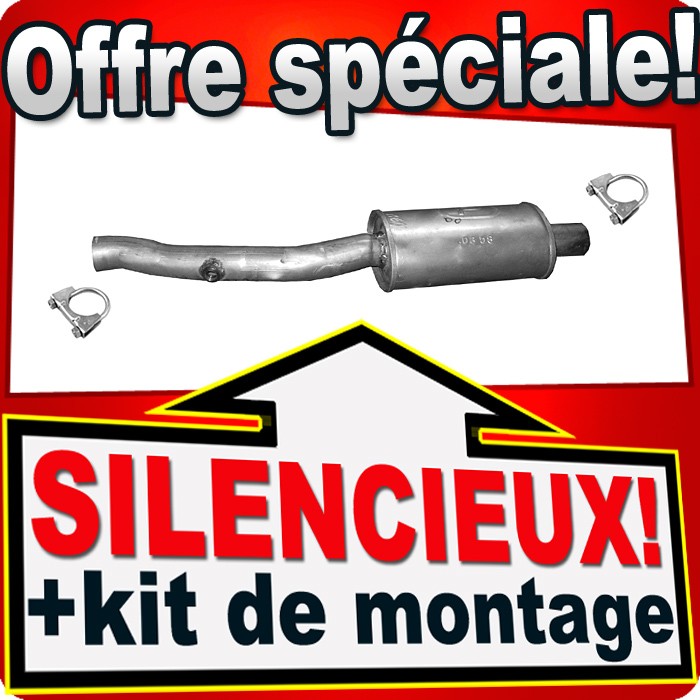 Silencieux intermédiaire BMW E90 E91 320i 318i 316i pot d'échappement central 2008 2009 2010