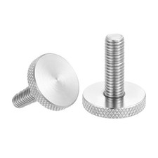 M8x25mm Knurled Thumb Screws 25mm Dia Stainless Diamond Knurled Screw 2Pcs