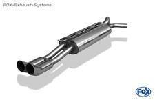  Edelstahl Racing-Komplettanlage Skoda Octavia 1U 2x76mm DTM rund scharf
