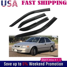 For 1998-2002 Toyota Corolla Sedan Window Visors Vent Rain Sun Deflector */