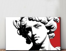 Quadro Dipinto a Mano su Tela Pop Art 50x90 Decorazione Elegante per Soggiorno