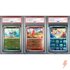 PSA 10 Bulbasaur Charmander Squirtle Master Ball Foil Set 001-007/165 SV2a 151