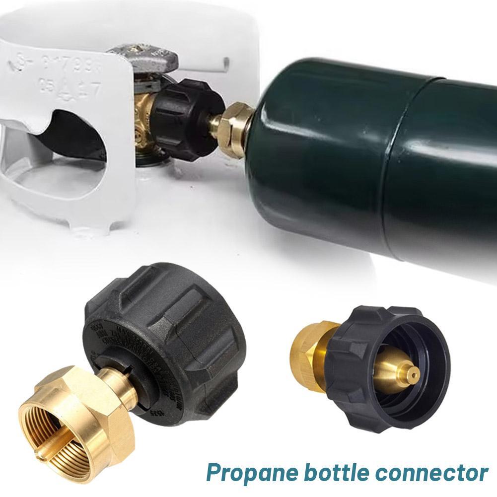 Adaptateur De Recharge Propane QCC1 - Remplissage Bouteille 0.5kg Depuis Grande Bouteille - Laiton, Filetage 1/20"