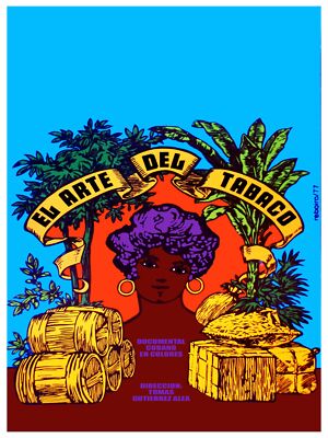 El arte del tabaco, Tobacco's art Decoration Poster.Graphic Interior design.3690