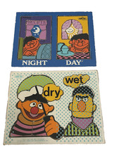 Vintage Playskool Wooden Puzzle Lot Sesame Street Bert Ernie Wood Puzzles Muppet