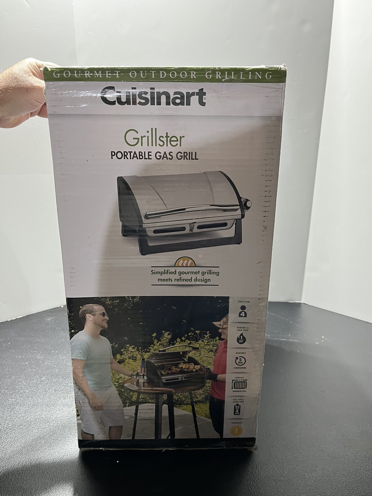 Cuisinart CGG059A Grillster 8,000 BTU Portable Propane Tabletop Gas