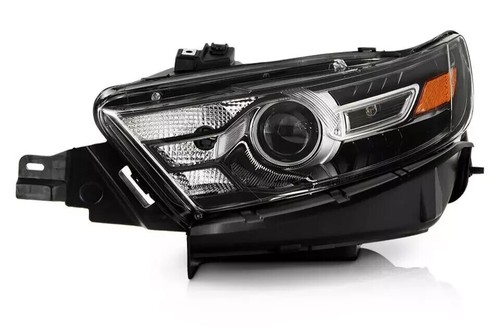 Fit 2016 2017 - 2019 Ford Taurus Halogen Black Bezel Headlight Driver FO2502361 - Afbeelding 1 van 6