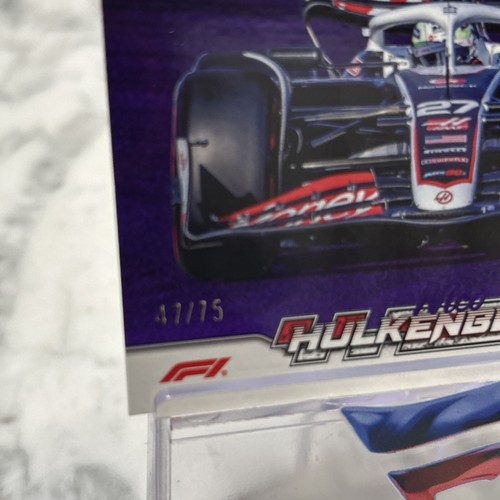 2024 NICO HULKENBERG Topps Paddock Pass F1 Purple Chrome Refractor /75 - Picture 2 of 3