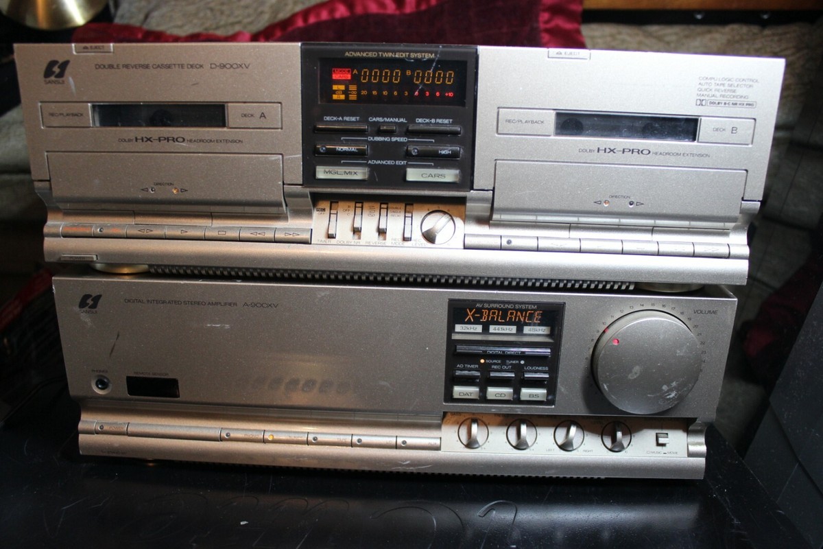Sansui D-900XV, A-900XV Amplifier, Tape Player authentic Japanese