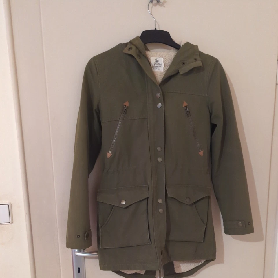 Damen Jacke Volcom Winterparka gr XS Oliv Damen - Bild 2 von 4