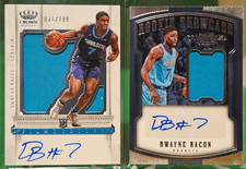 (2) 2017-18 DWAYNE BACON Crown Royale/Dominion RPA Rookie Jersey Auto Cards /49