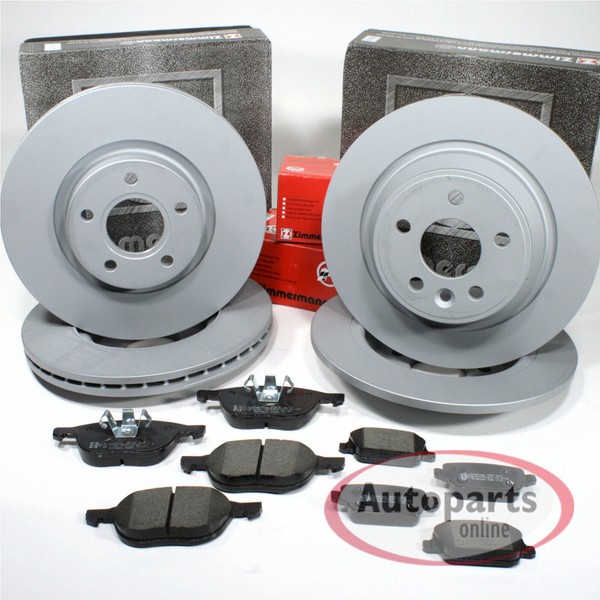 Zimmermann Bremsscheiben Ø 280 Mm + 264 Mm BeläGe Vorne Hinten FüR Opel Combo-image