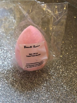 Lot of 5 BEAUTY BASICS Blending Foundation Travel Face Sponge Pink NEW