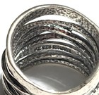 NWOT OR PAZ STERLING SILVER 925 CROSSOVER RING SZ 7 MADE IN ISRAEL PZ / Au — photo 4