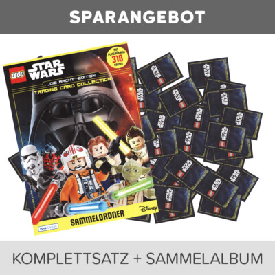 LEGO Star Wars Serie 4 Trading Cards Alle 254 Karten+Sammelmappe ohne limitierte