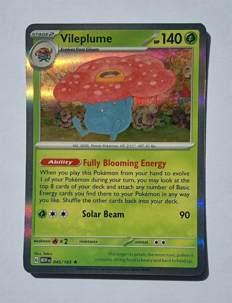 Pokemon - Vileplume - SV 151 Scarlet Violet 045/165 - Holo Rare