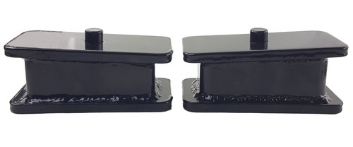 Rear Axle 4" Drop Blocks Fabricated Steel Pair Fits 1999-2014 Import Truck - Picture 23 of 24