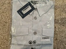 Boohoo MAN Multi Pocket Twill Overshirt Pale Lilac M Medium Retails $40 Sold Ou 