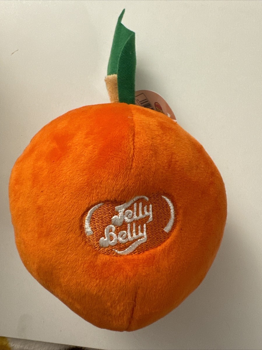 Jelly Belly Peach Scented Plush Toy Jelly Bean Candy Collectible