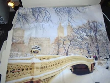 New 17" Beautiful  Winter City Decorative Pillow Cover/Case