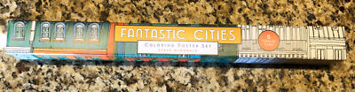 Fantastic Cities Coloring Poster Set by Steve McDonald:  5 Cities to Color NIB
