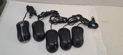 DELL MOA8BO  Black Silver Mouse plus 4 oxn967 USB Optical Mouse