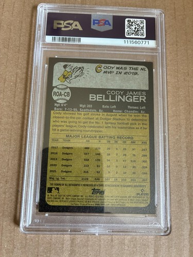 2022 Topps Heritage Cody Bellinger Red Ink Auto /73! Dodgers! Yankees! Signature - Picture 2 of 2