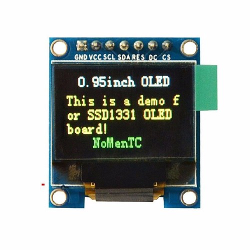 NEW 0.95 inch SPI Full Color OLED Display SSD1331 96X64 Resolution for Arduino