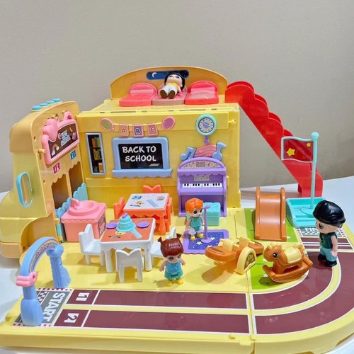 School Bus Toy Sliding Transform Music Storage School Bus Toy Set For Childr NY9 - Picture 17 of 24
