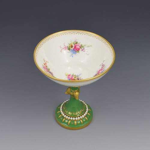Stunning Edwardian Royal Worcester Pedestal Sweetmeat Dish Dog Heads Stem - Picture 6 of 18