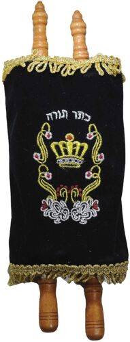 Medium Hebrew Sefer Torah Scroll Book Jewish Israel Holy Bible 12.6" / 32cm - 第 1/1 張圖片