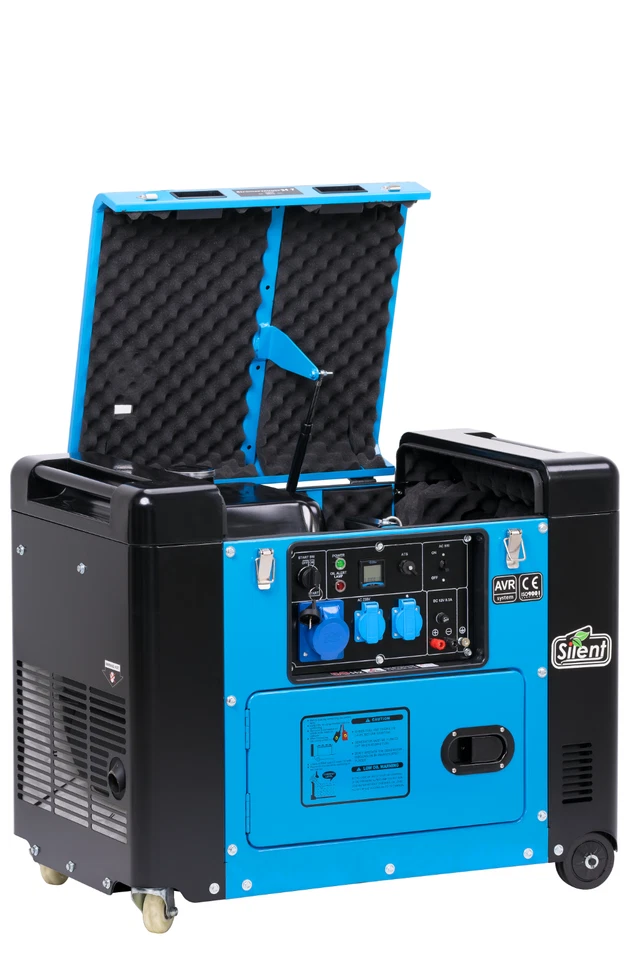 Stromerzeuger 8kVA Silent Diesel 230Volt Stromaggregat Dieselaggregat AVR W2848 - Bild 3 von 4