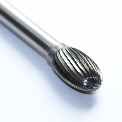 HM Frässtift Tropfenform Ø 9,6 Schaft 6 mm spiral Fräser Fingerfräser NEU *247H* - Picture 2 of 2
