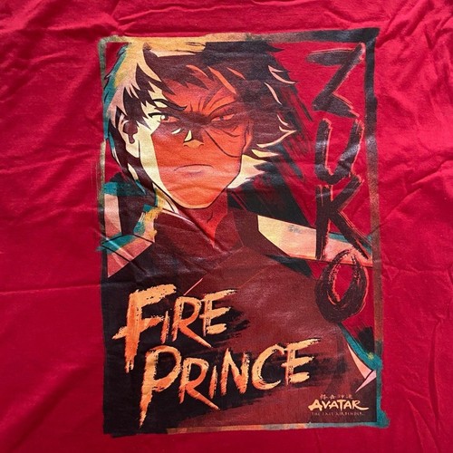 T-shirt Avatar L'ultimo dominatore dell'aria Zuko principe del fuoco ritratto grande L Nickelodeon - Foto 2 di 5