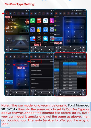 For Ford Mondeo V Touch Screen Wireless CarPlay Car Stereo BT DAB+ GPS Navigation - Picture 21 of 23