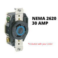 Drok Power Meter NEMA L6-30 (Complete Kit) 200-240v Voltmeter Outlet Box 5