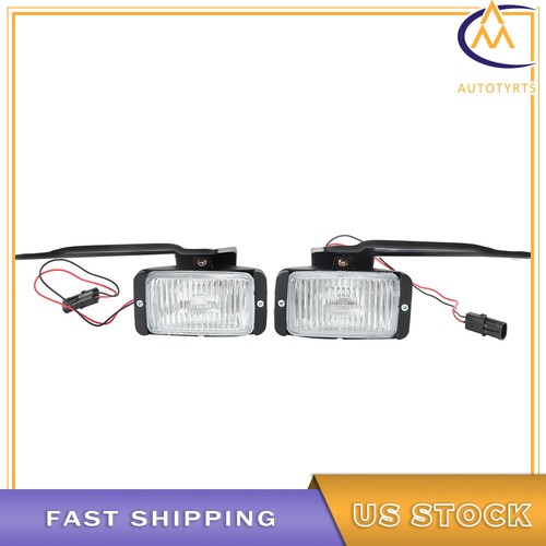 For 1988-2000 Chevy GMC C/K 1500 2500 3500 Pair of Fog Lights Lamps w/wiring Kit - Picture 3 of 7