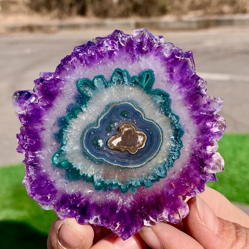 81G Natural high-quality Amethyst agate quartz cluster slice crystal mineral - 第 7/24 張圖片