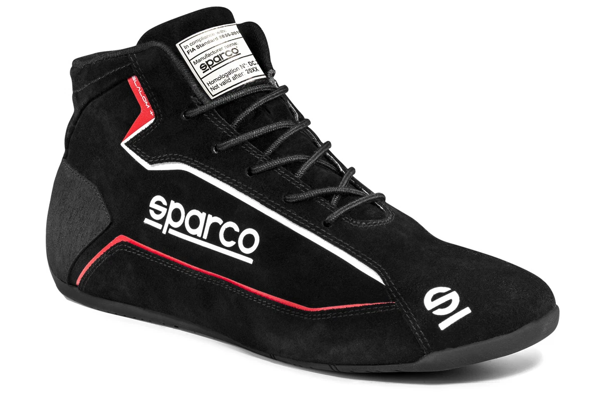 Sparco 00127446Nr Shoe Slalom Black Size 12 Euro 46 Driving Shoe Slalom Mid