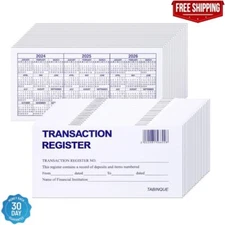 24 PCS Check Registers for Personal Checkbook, Easy to Read Checkbook Register