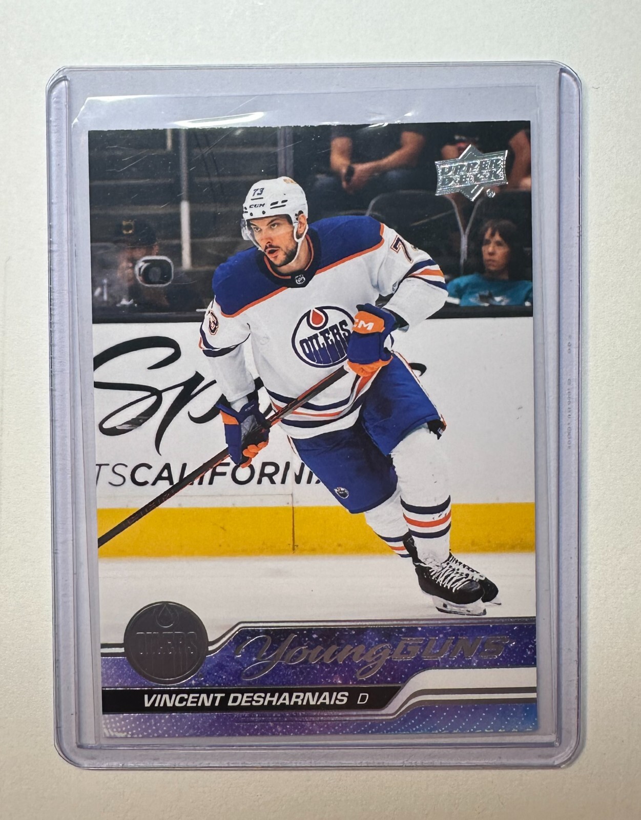2023-24 Upper Deck Young Guns Vincent Desharnais RC #202 Oilers